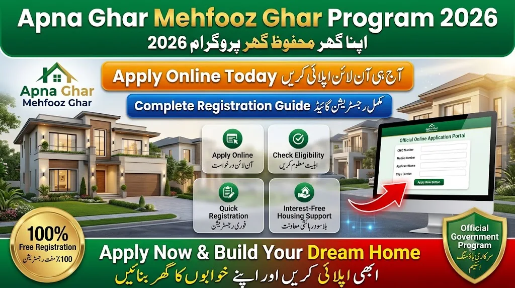 Apna Ghar Mehfooz Ghar Program Online Apply 2026