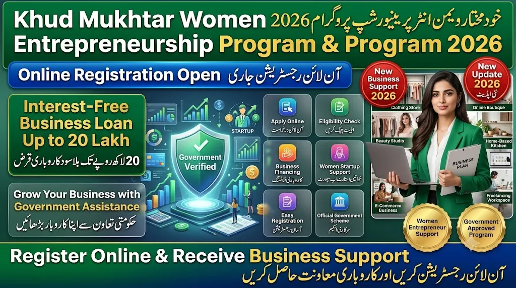 Khud Mukhtar Khatoon Program Online Registration 2026